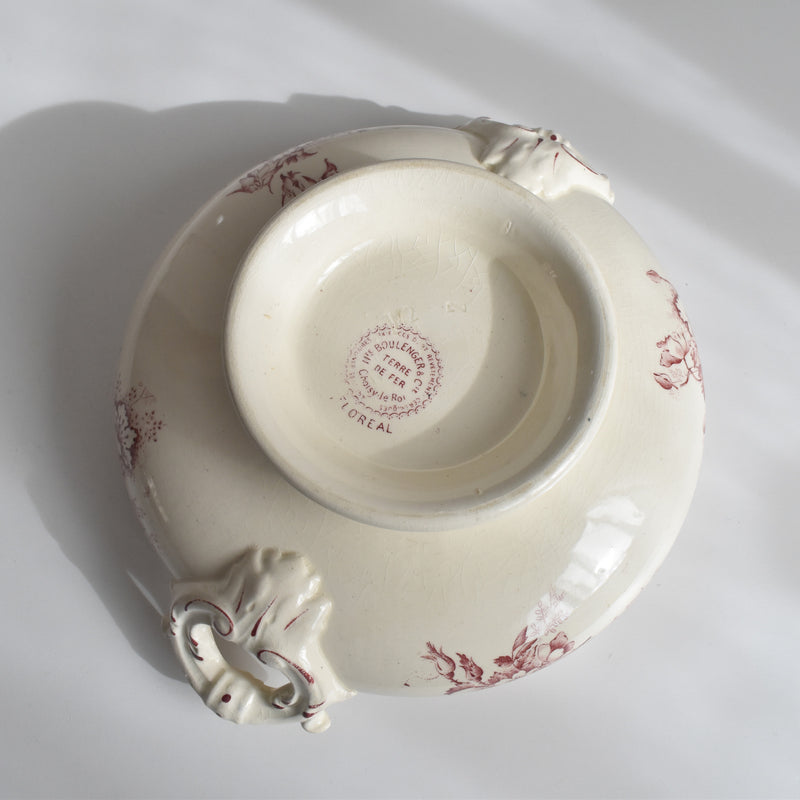 Antique Soup Tureen (no lid) Choisy-le-Roi Floréal