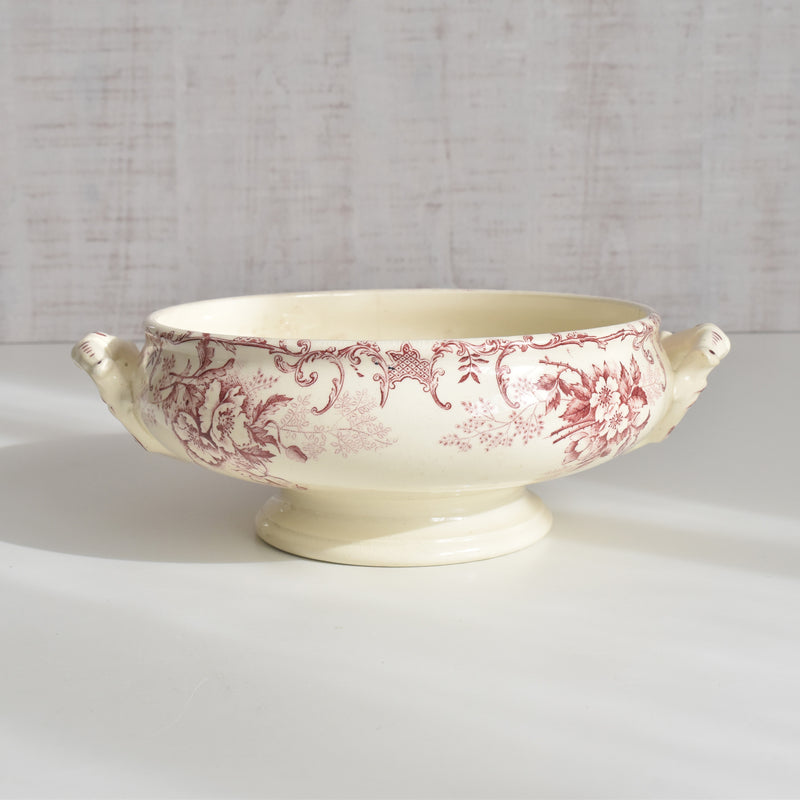 Antique Soup Tureen (no lid) Choisy-le-Roi Floréal