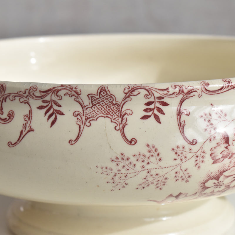 Antique Soup Tureen (no lid) Choisy-le-Roi Floréal