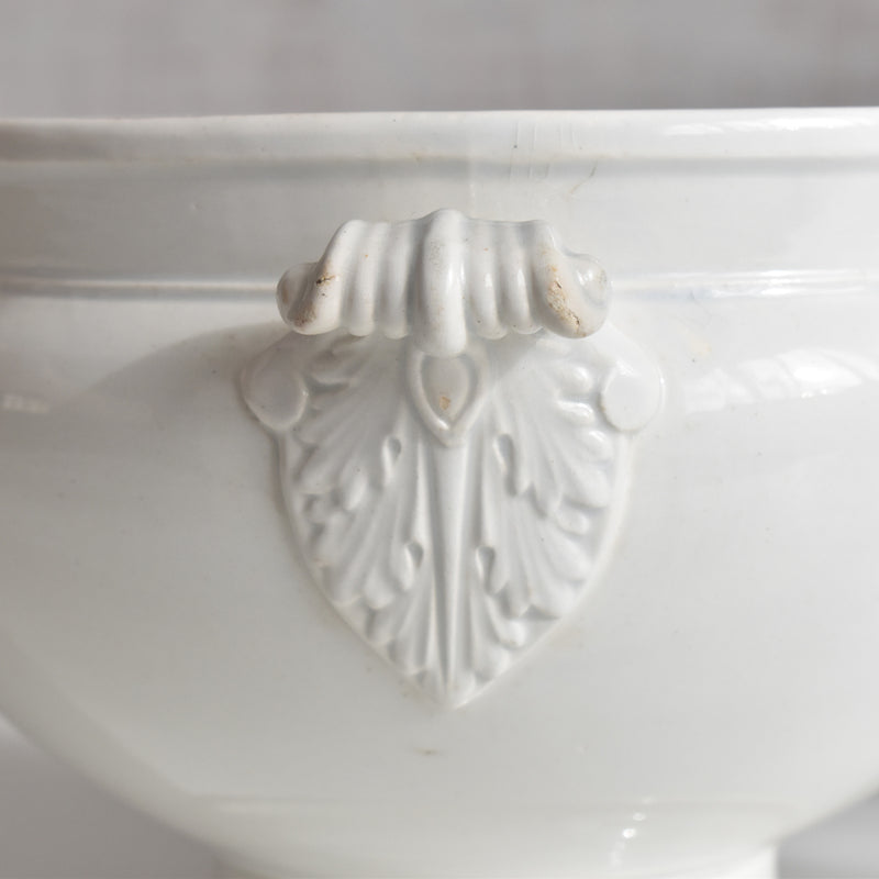 Antique soup tureen (without lid) LM&Cie Creil-Montereau White A