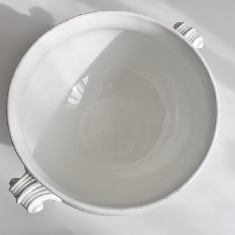 Antique soup tureen (without lid) LM&Cie Creil-Montereau White A