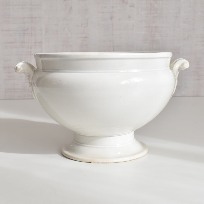 Antique soup tureen (without lid) LM&Cie Creil-Montereau White A