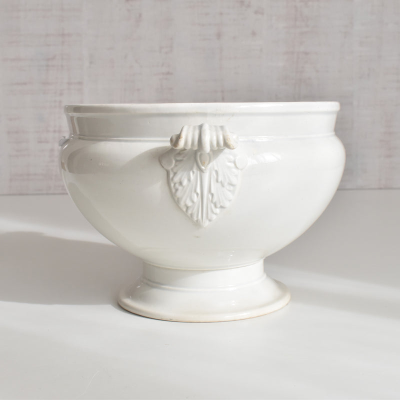 Antique soup tureen (without lid) LM&Cie Creil-Montereau White A