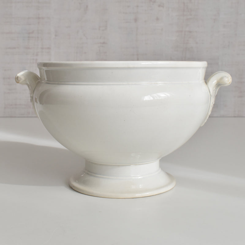 Antique soup tureen (without lid) LM&Cie Creil-Montereau White A