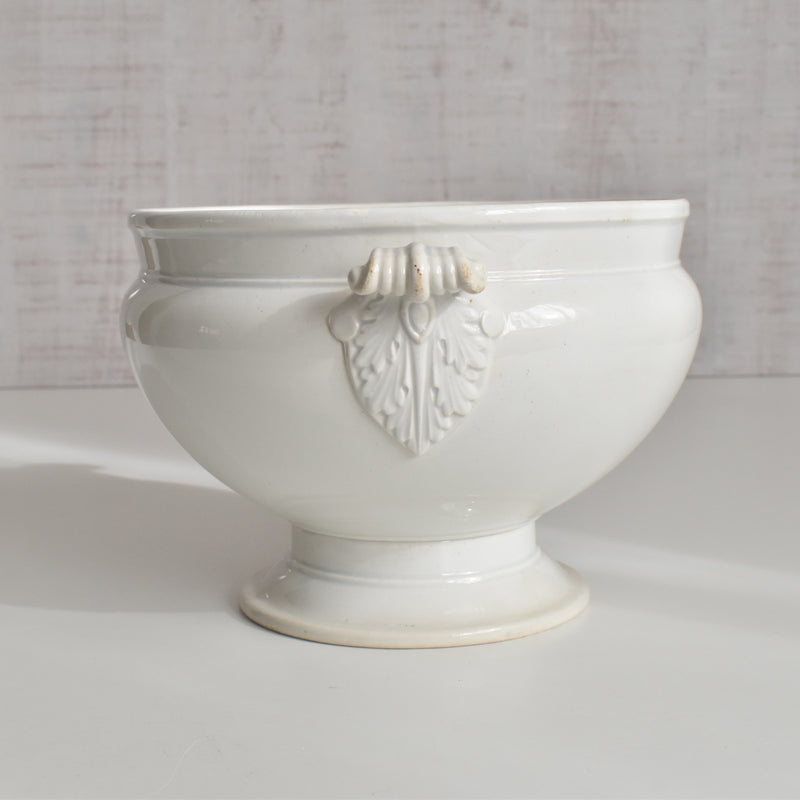 Antique soup tureen (without lid) LM&Cie Creil-Montereau White A