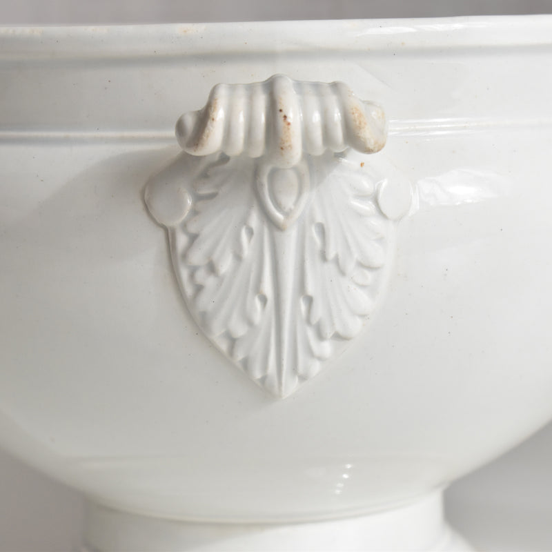 Antique soup tureen (without lid) LM&Cie Creil-Montereau White A