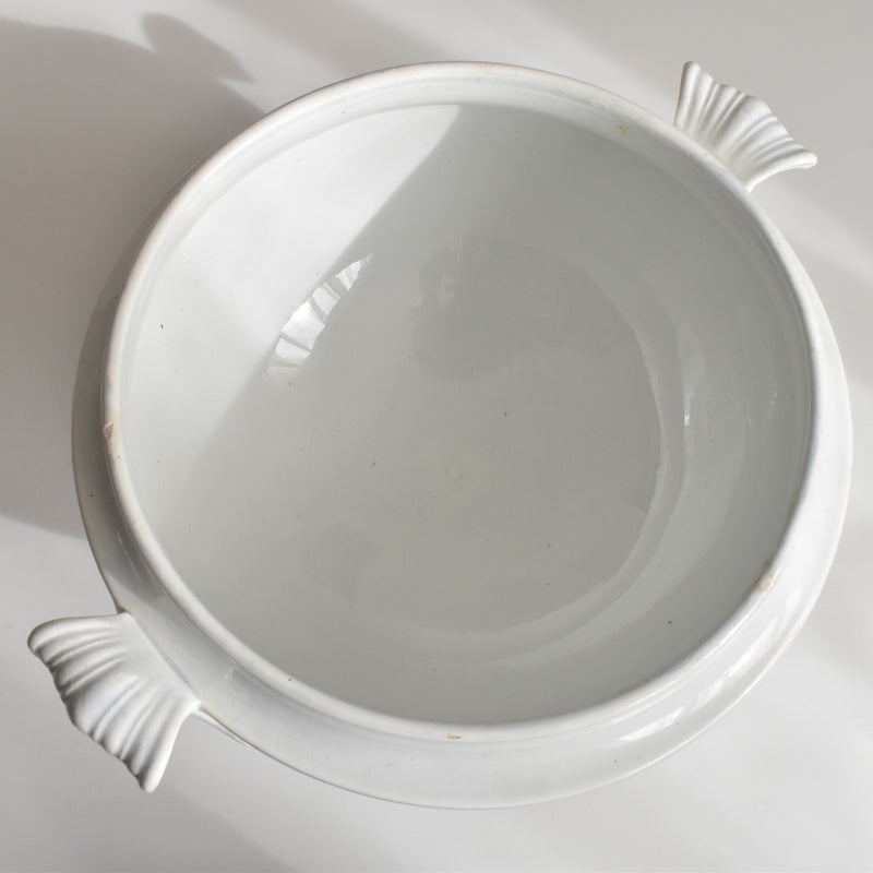 Antique Soup Tureen (no lid) LM&Cie Creil-Montereau White B