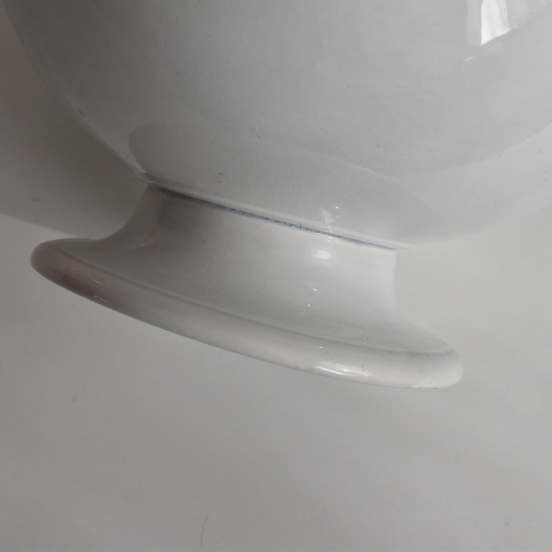 Antique Soup Tureen (no lid) LM&Cie Creil-Montereau White B