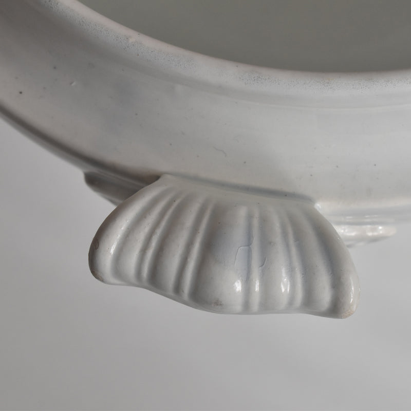 Antique Soup Tureen (no lid) LM&Cie Creil-Montereau White B