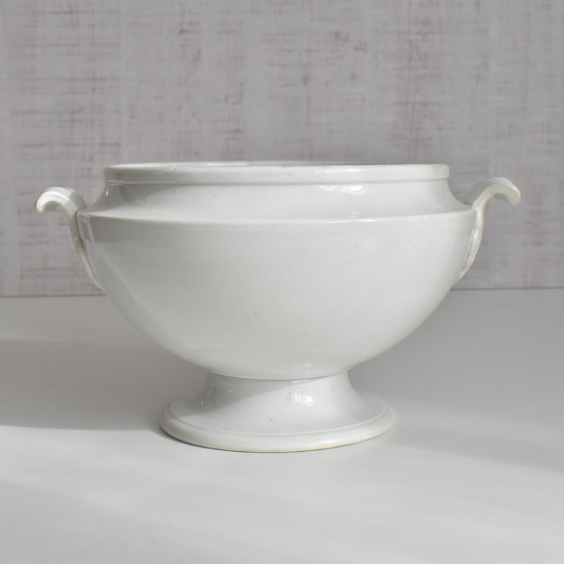 Antique Soup Tureen (no lid) LM&Cie Creil-Montereau White B