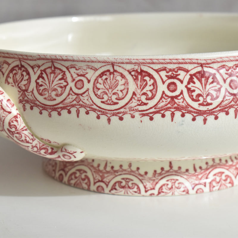 Antique Soup Tureen/Vegetable Dish - JULES VIEILLARD Bordeaux Byzantin
