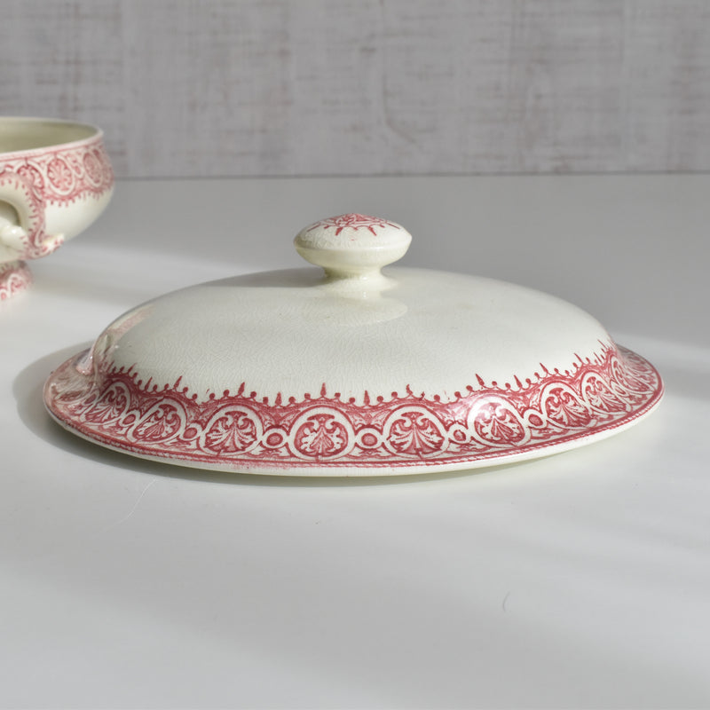 Antique Soup Tureen/Vegetable Dish - JULES VIEILLARD Bordeaux Byzantin