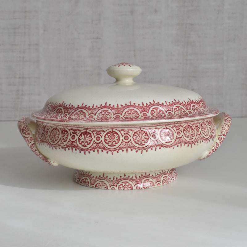 Antique Soup Tureen/Vegetable Dish - JULES VIEILLARD Bordeaux Byzantin