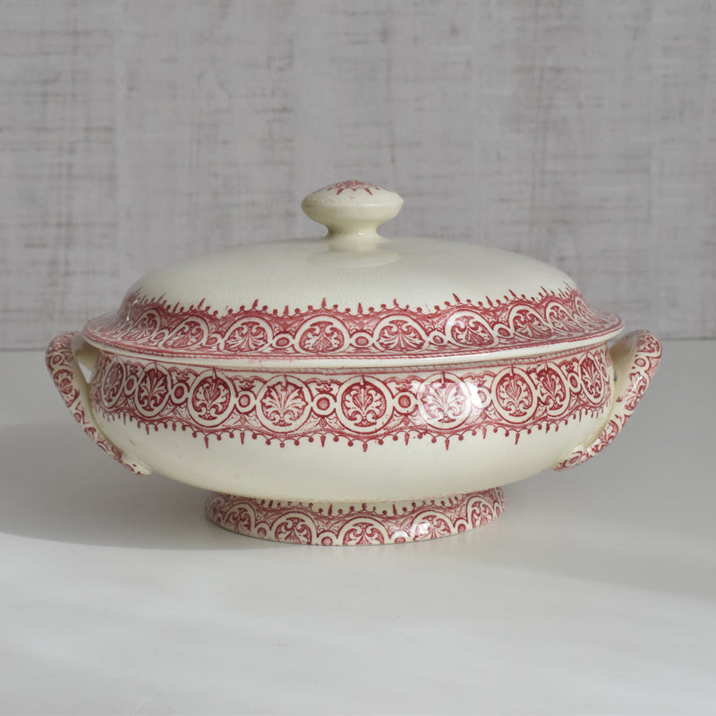 Antique Soup Tureen/Vegetable Dish - JULES VIEILLARD Bordeaux Byzantin
