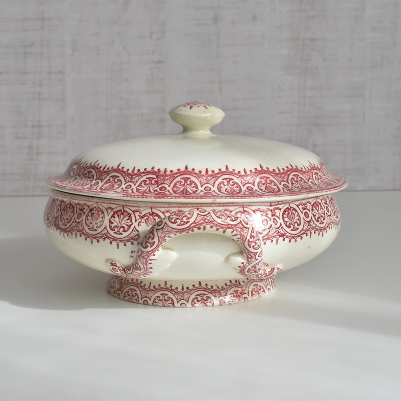 Antique Soup Tureen/Vegetable Dish - JULES VIEILLARD Bordeaux Byzantin
