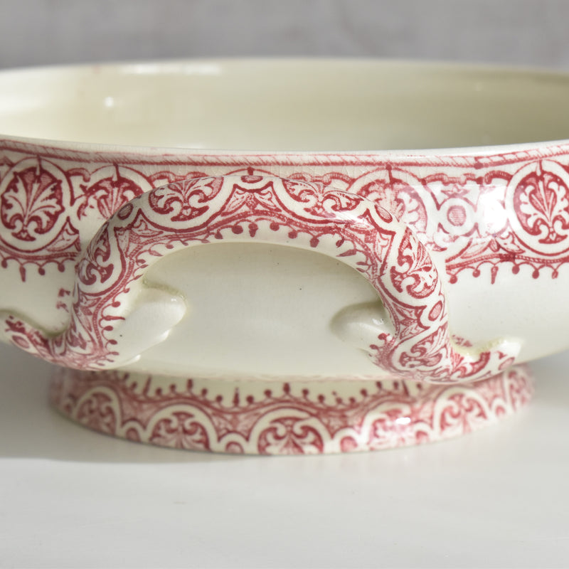 Antique Soup Tureen/Vegetable Dish - JULES VIEILLARD Bordeaux Byzantin