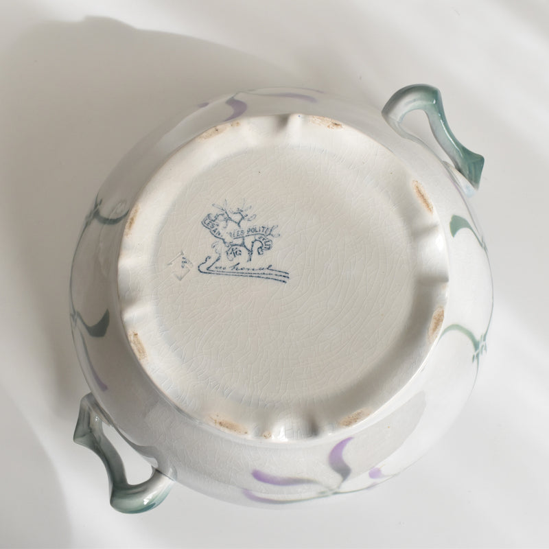 Antique Tureen Luneville GUI (Mistletoe) LACHENAL