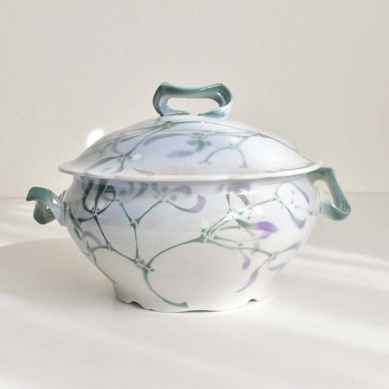 Antique Tureen Luneville GUI (Mistletoe) LACHENAL