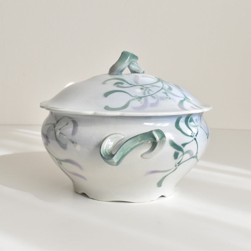 Antique Tureen Luneville GUI (Mistletoe) LACHENAL