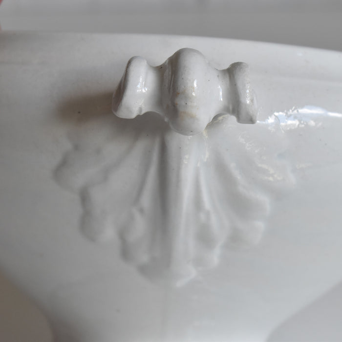 アンティークスーピエール（蓋なし）リュネヴィル ホワイト