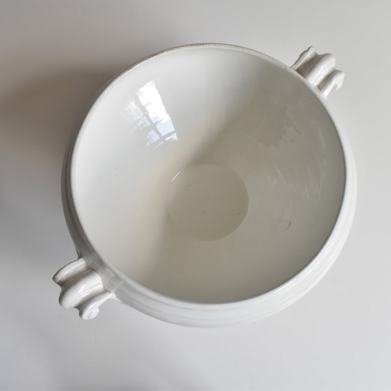 Antique Soup Tureen (no lid) Luneville White