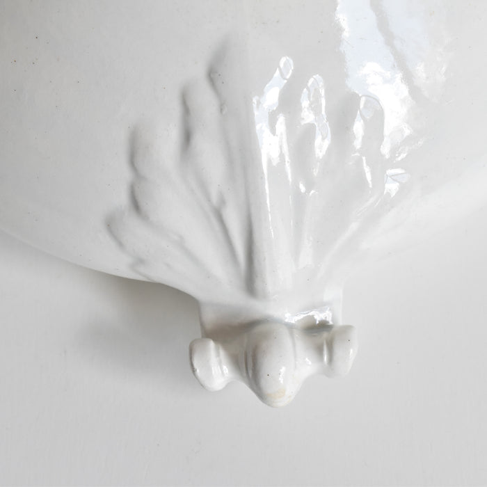 アンティークスーピエール（蓋なし）リュネヴィル ホワイト