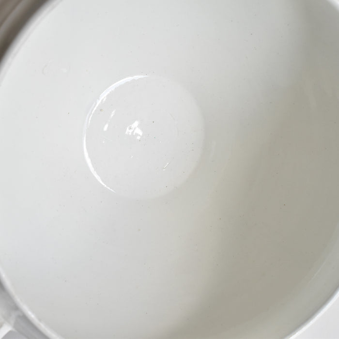 アンティークスーピエール（蓋なし）リュネヴィル ホワイト