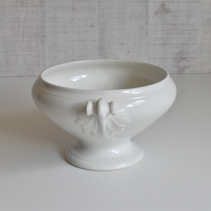 Antique Soup Tureen (no lid) Luneville White