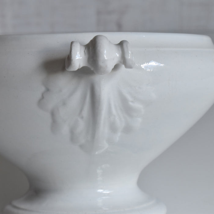 アンティークスーピエール（蓋なし）リュネヴィル ホワイト