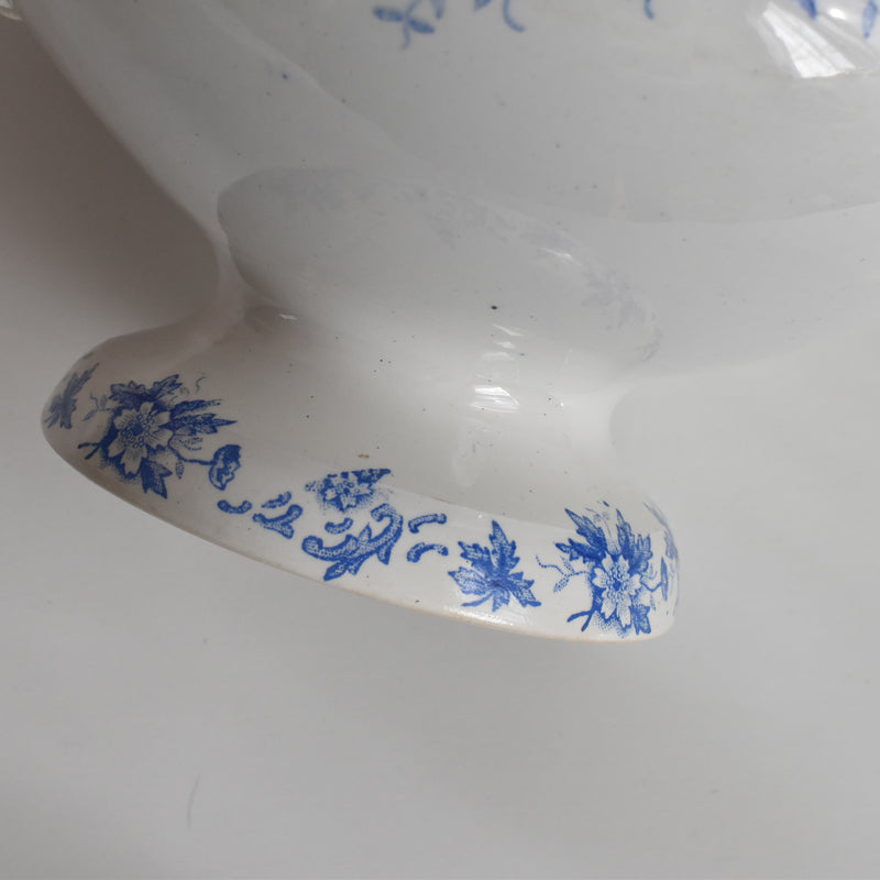 Antique soup tureen, Saint-Amand Anémone