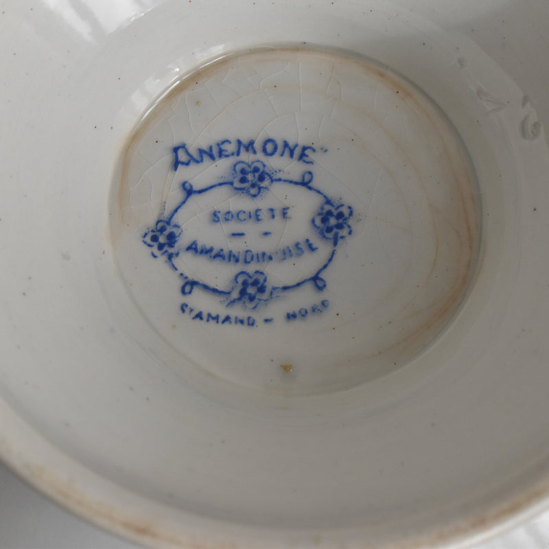Antique soup tureen, Saint-Amand Anémone