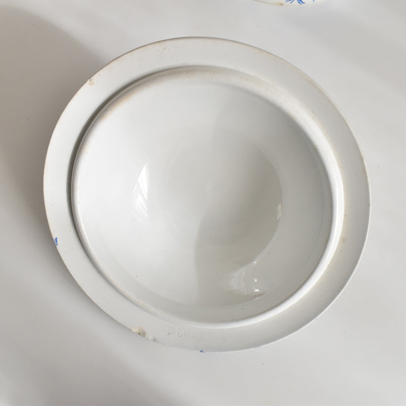 Antique soup tureen, Saint-Amand Anémone