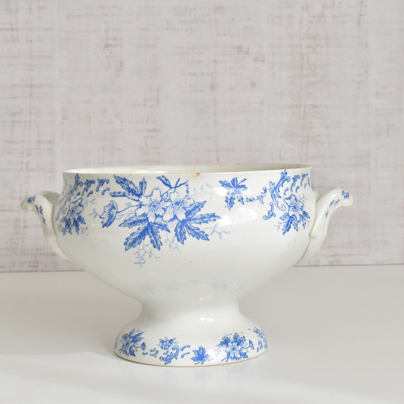 Antique soup tureen, Saint-Amand Anémone
