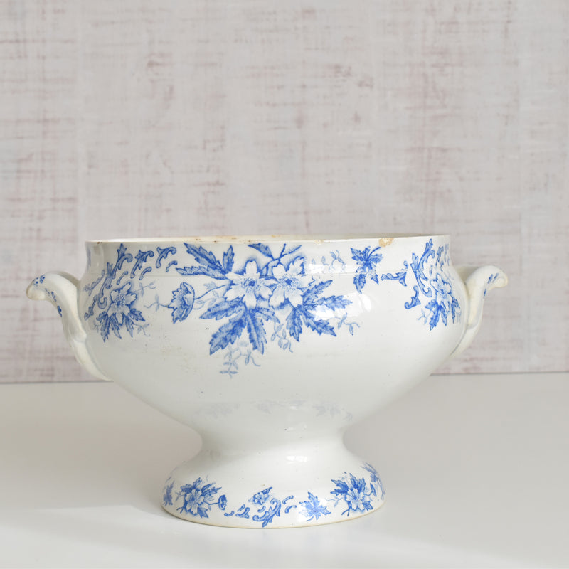 Antique soup tureen, Saint-Amand Anémone