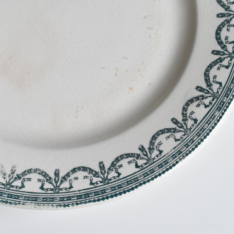 Antique Pedestal Plate Salan