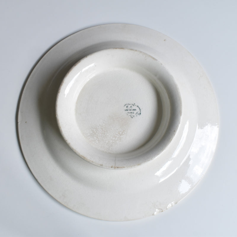 Antique Pedestal Plate Salan