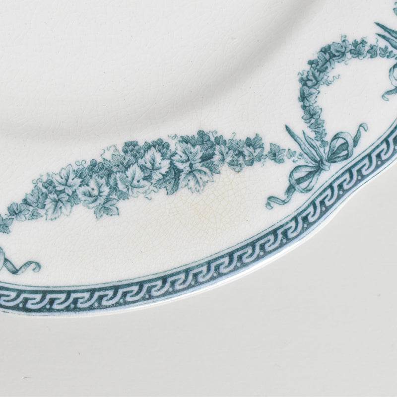 Antique Footed Plate Wedgewood La France
