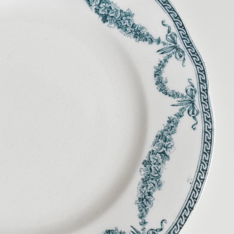 Antique Footed Plate Wedgewood La France