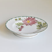 Saint Amand et Hamage窯(サンタマン）のヴィンテージ脚付きプレートです。