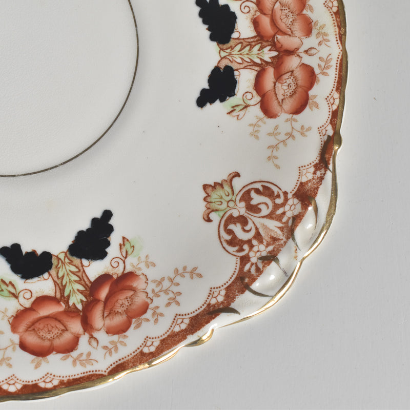 アンティークケーキプレート イギリス窯 （スタンレー・チャールズ・アミソン）