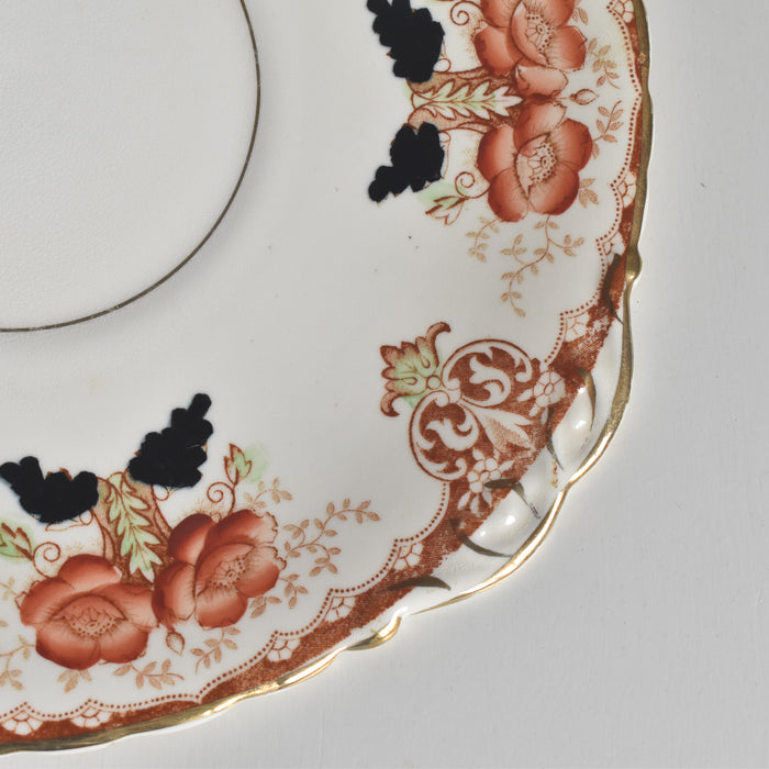 アンティークケーキプレート イギリス窯 （スタンレー・チャールズ・アミソン）