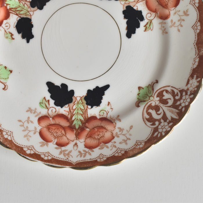 アンティークカップ＆ソーサートリオ イギリス窯 （スタンレー・チャールズ・アミソン）A