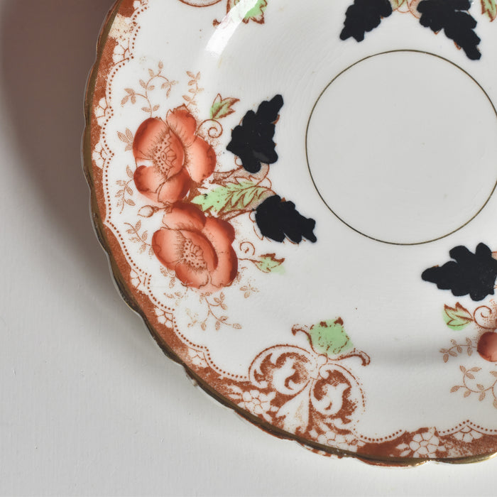 アンティークカップ＆ソーサートリオ イギリス窯 （スタンレー・チャールズ・アミソン）A