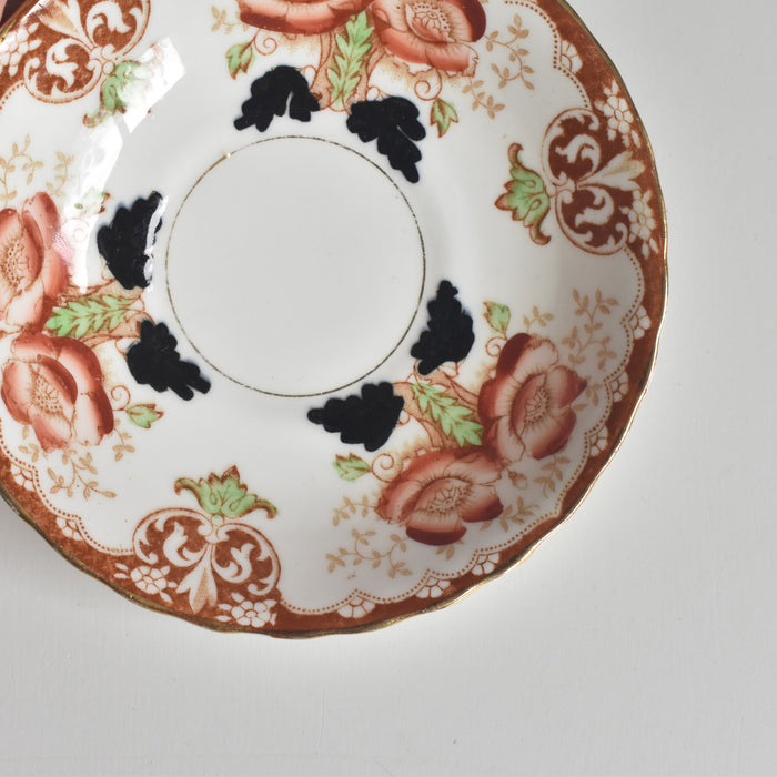 アンティークカップ＆ソーサートリオ イギリス窯 （スタンレー・チャールズ・アミソン）A