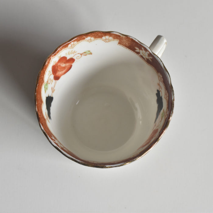 アンティークカップ＆ソーサートリオ イギリス窯 （スタンレー・チャールズ・アミソン）A