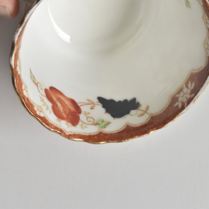 アンティークカップ＆ソーサートリオ イギリス窯 （スタンレー・チャールズ・アミソン）A