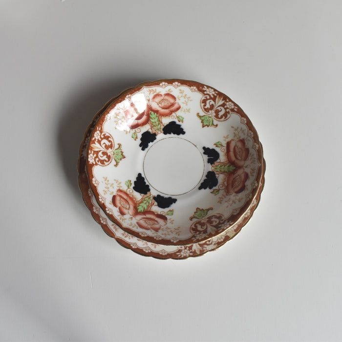 アンティークカップ＆ソーサートリオ イギリス窯 （スタンレー・チャールズ・アミソン）A