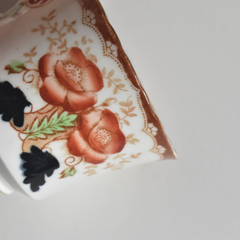 アンティークカップ＆ソーサートリオ イギリス窯 （スタンレー・チャールズ・アミソン）B