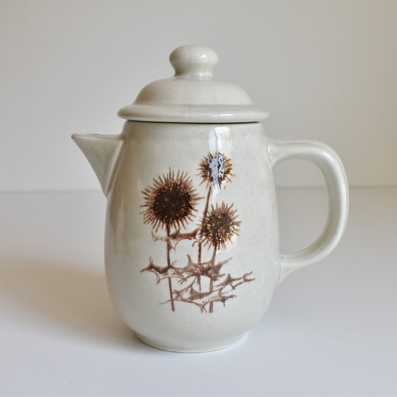 Vintage Coffee Pot Sarreguemines Chardons