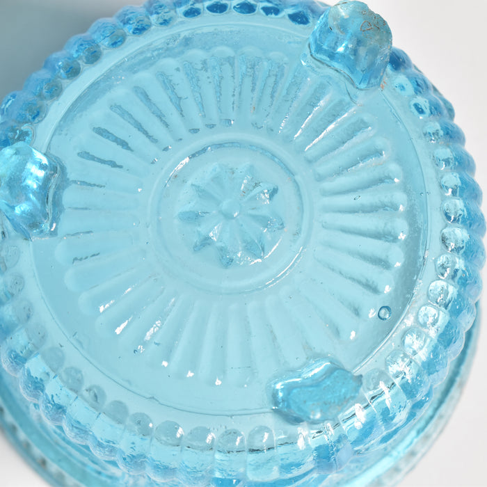 アンティークシュガーポット プレスグラス （ポリティユー）